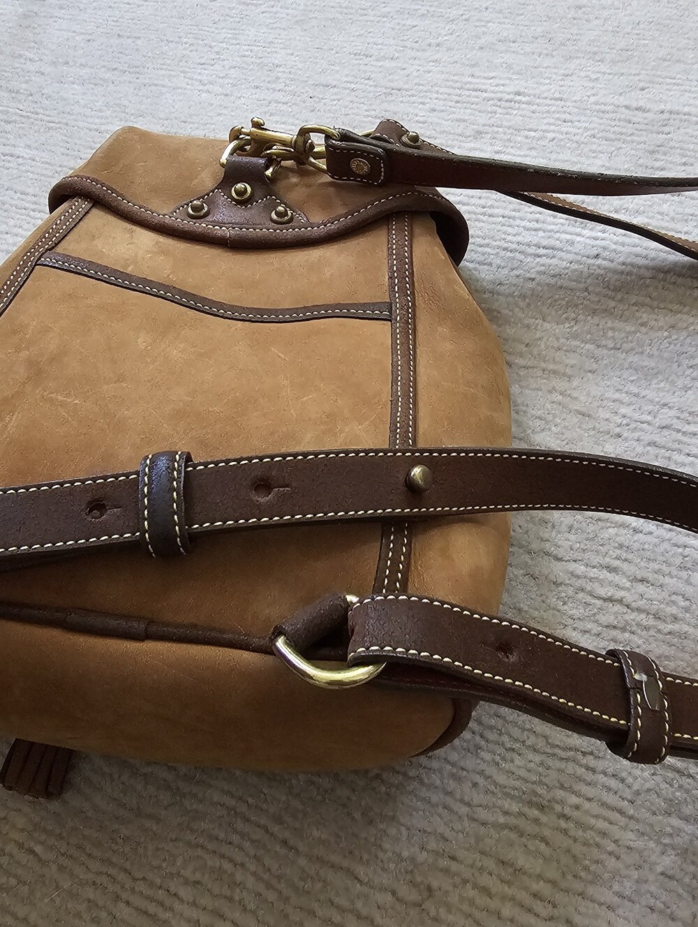 Dooney & Bourke Newbuck Suede Backpack Excellent Unused Condition - Picture 11 of 13